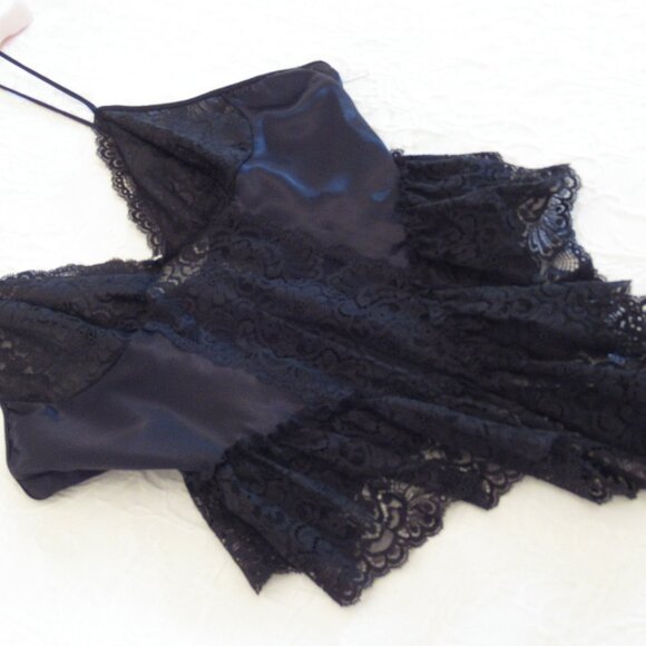 Vandemere Vintage Satin Teddy Romper Panties M - Picture 5 of 10